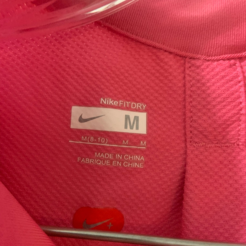 Nike Fit Dry Pink 1/2 Zip Sleeveless Tank size M - Picture 2 of 8